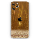 Scratched Gold Streaks - Protective Skin Wrap & Decal – Compatible with iPhone SE to iPhone 17 Pro Max (All Models)