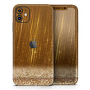Scratched Gold Streaks - Protective Skin Wrap & Decal – Compatible with iPhone SE to iPhone 17 Pro Max (All Models)