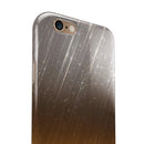Scratched Gold and Silver Surface iPhone 6/6s or 6/6s Plus 2-Piece Hybrid INK-Fuzed Case