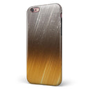 Scratched Gold and Silver Surface iPhone 6/6s or 6/6s Plus 2-Piece Hybrid INK-Fuzed Case