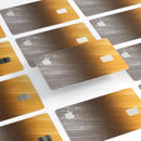 Scratched Gold and Silver Surface - Premium Protective Decal Skin-Kit for the Apple Credit Card