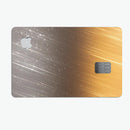 Scratched Gold and Silver Surface - Premium Protective Decal Skin-Kit for the Apple Credit Card