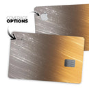Scratched Gold and Silver Surface - Premium Protective Decal Skin-Kit for the Apple Credit Card