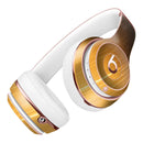 Scratched Gold and Silver Surface Full-Body Skin Kit for the Beats by Dre Solo 3 Wireless Headphones