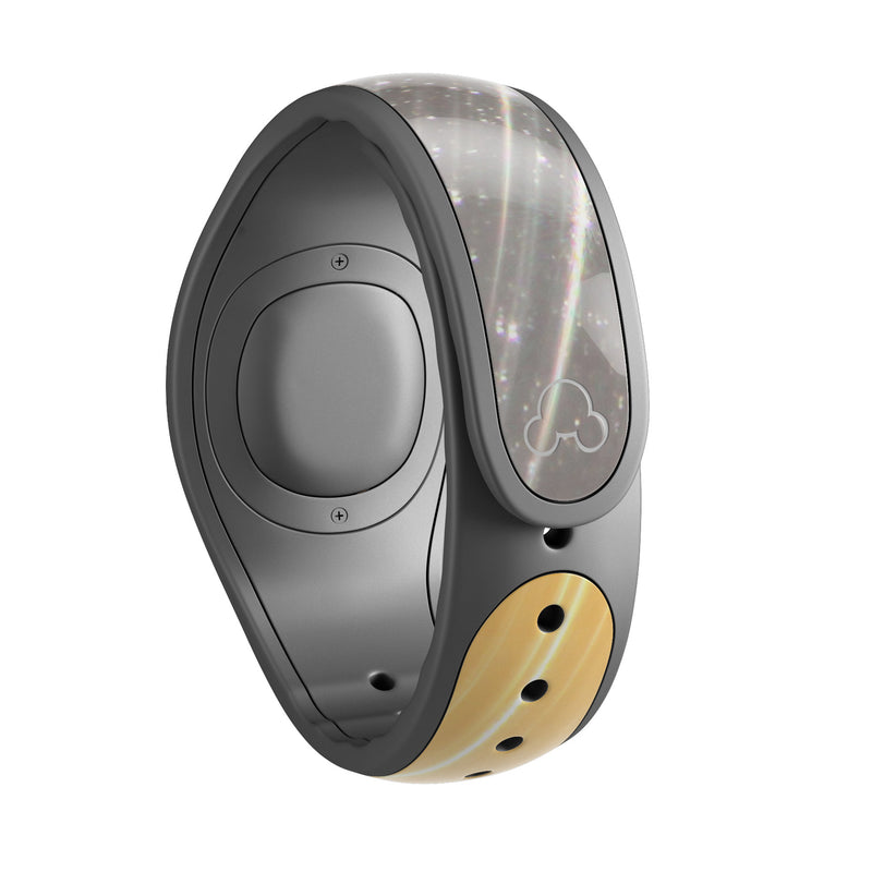 Scratched Gold and Silver Surface - Decal Skin Wrap Kit for the Disney Magic Band