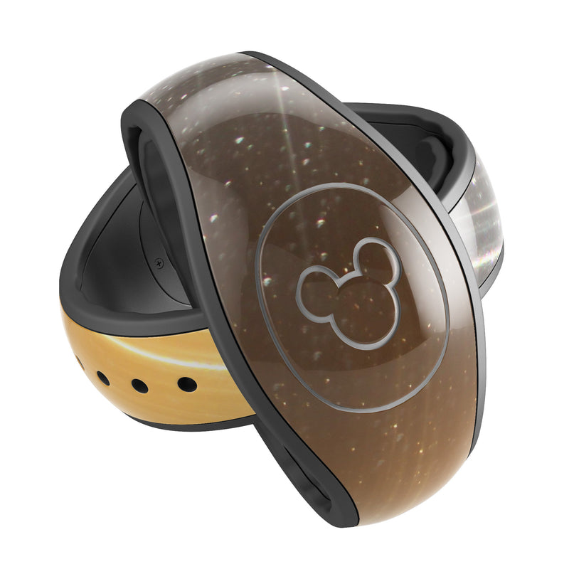 Scratched Gold and Silver Surface - Decal Skin Wrap Kit for the Disney Magic Band