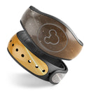 Scratched Gold and Silver Surface - Decal Skin Wrap Kit for the Disney Magic Band