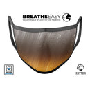 Scratched Gold and Silver Surface - Made in USA Mouth Cover Unisex Anti-Dust Cotton Blend Reusable & Washable Face Mask with Adjustable Sizing for Adult or Child