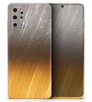 Scratched Gold and Silver Surface - Premium Vinyl Skin Decal for Samsung Galaxy S25 Ultra, S24, S23, S22 & All Galaxy S Models