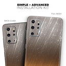 Scratched Gold and Silver Surface - Premium Vinyl Skin Decal for Samsung Galaxy S25 Ultra, S24, S23, S22 & All Galaxy S Models