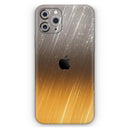 Scratched Gold and Silver Surface - Protective Skin Wrap & Decal – Compatible with iPhone SE to iPhone 17 Pro Max (All Models)