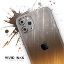 Scratched Gold and Silver Surface - Protective Skin Wrap & Decal – Compatible with iPhone SE to iPhone 17 Pro Max (All Models)