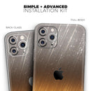Scratched Gold and Silver Surface - Protective Skin Wrap & Decal – Compatible with iPhone SE to iPhone 17 Pro Max (All Models)