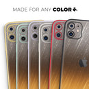 Scratched Gold and Silver Surface - Protective Skin Wrap & Decal – Compatible with iPhone SE to iPhone 17 Pro Max (All Models)