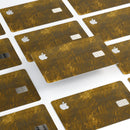 Scratched Golden Pattern - Premium Protective Decal Skin-Kit for the Apple Credit Card