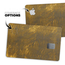 Scratched Golden Pattern - Premium Protective Decal Skin-Kit for the Apple Credit Card