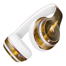 Scratched Golden Surface over Fire Full-Body Skin Kit for the Beats by Dre Solo 3 Wireless Headphones