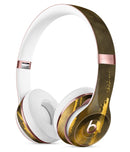 Scratched Golden Surface over Fire Full-Body Skin Kit for the Beats by Dre Solo 3 Wireless Headphones