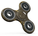 Scratched Golden Surface over Fire Full-Body Fidget Spinner Skin-Kit