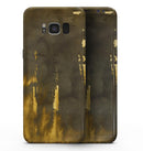 Scratched Golden Surface over Fire - Samsung Galaxy S8 Full-Body Skin Kit