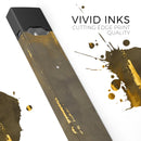 Scratched Golden Surface over Fire - Premium Decal Protective Skin-Wrap Sticker compatible with the Juul Labs vaping device