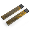 Scratched Golden Surface over Fire - Premium Decal Protective Skin-Wrap Sticker compatible with the Juul Labs vaping device