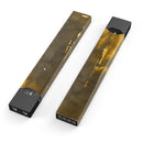 Scratched Golden Surface over Fire - Premium Decal Protective Skin-Wrap Sticker compatible with the Juul Labs vaping device