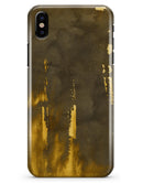 Scratched Golden Surface over Fire - iPhone X Clipit Case