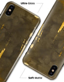 Scratched Golden Surface over Fire - iPhone X Clipit Case