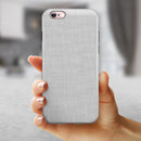 Scratched Gray Fabric Surface iPhone 6/6s or 6/6s Plus 2-Piece Hybrid INK-Fuzed Case
