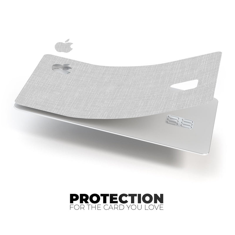 Scratched Gray Fabric Surface - Premium Protective Decal Skin-Kit for the Apple Credit Card