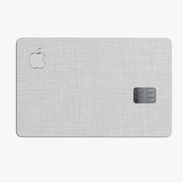 Scratched Gray Fabric Surface - Premium Protective Decal Skin-Kit for the Apple Credit Card