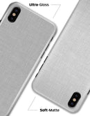 Scratched Gray Fabric Surface - iPhone X Clipit Case