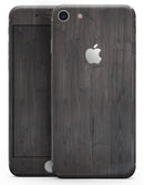 Scratched Horizontal Dark Woodgrain - Skin-kit for the iPhone 8 or 8 Plus