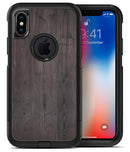 Scratched Horizontal Dark Woodgrain - iPhone X OtterBox Case & Skin Kits