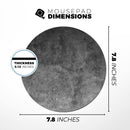 Scratched Metal Fab// WaterProof Rubber Foam Backed Anti-Slip Mouse Pad for Home Work Office or Gaming Computer Desk