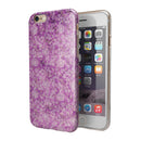 Scratched Purple Grunge Floral Pattern iPhone 6/6s or 6/6s Plus 2-Piece Hybrid INK-Fuzed Case