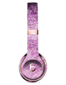 Scratched Purple Grunge Floral Pattern Full-Body Skin Kit for the Beats by Dre Solo 3 Wireless Headphones