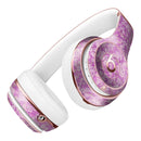 Scratched Purple Grunge Floral Pattern Full-Body Skin Kit for the Beats by Dre Solo 3 Wireless Headphones
