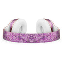 Scratched Purple Grunge Floral Pattern Full-Body Skin Kit for the Beats by Dre Solo 3 Wireless Headphones