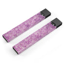 Scratched Purple Grunge Floral Pattern - Premium Decal Protective Skin-Wrap Sticker compatible with the Juul Labs vaping device
