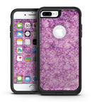 Scratched Purple Grunge Floral Pattern - iPhone 7 or 7 Plus Commuter Case Skin Kit