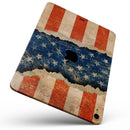 Scratched Surface Peeled American Flag - Full Body Skin Decal for the Apple iPad Pro 12.9", 11", 10.5", 9.7", Air or Mini (All Models Available)