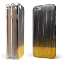 Scratched Surface with Glowing Gold Sparkle iPhone 6/6s or 6/6s Plus 2-Piece Hybrid INK-Fuzed Case