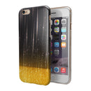 Scratched Surface with Glowing Gold Sparkle iPhone 6/6s or 6/6s Plus 2-Piece Hybrid INK-Fuzed Case