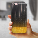 Scratched Surface with Glowing Gold Sparkle iPhone 6/6s or 6/6s Plus 2-Piece Hybrid INK-Fuzed Case