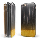 Scratched Surface with Glowing Gold Sparkle iPhone 6/6s or 6/6s Plus 2-Piece Hybrid INK-Fuzed Case