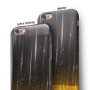 Scratched Surface with Glowing Gold Sparkle iPhone 6/6s or 6/6s Plus 2-Piece Hybrid INK-Fuzed Case