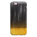Scratched Surface with Glowing Gold Sparkle iPhone 6/6s or 6/6s Plus 2-Piece Hybrid INK-Fuzed Case
