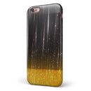 Scratched Surface with Glowing Gold Sparkle iPhone 6/6s or 6/6s Plus 2-Piece Hybrid INK-Fuzed Case